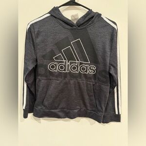 Blackish/Gray Adidas Hoodie Top